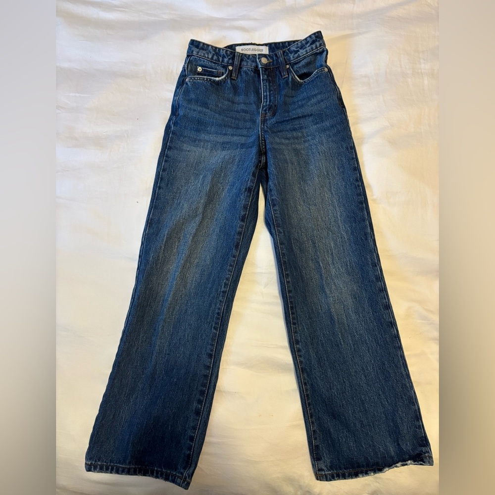 Classic Blue Denim Jeans - Bootlegger